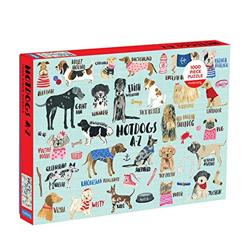 ジグソーパズル 海外製 アメリカ Mudpuppy - Hot Dogs A-Z 1000 Piece Jigsaw Puzzle for Adultsジグソーパズル 海外製 アメリカ|angelica