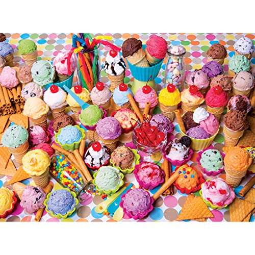 ジグソーパズル 海外製 アメリカ RoseArt - Kodak Premium - Variety of Colorful Ice Cream - 1000 Piece Jigsaw Puzzle for Adultsジグソーパズル 海外製 アメリカ｜angelica