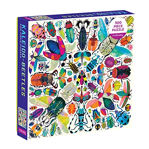 ジグソーパズル 海外製 アメリカ Kaleido-Beetles 500 Piece Family Puzzle from Mudpuppy - Beautifully Illustrated Beetles, Unique Kaleidoscope Pattern, 20" x 20", Provides Hours of Puzzling Fun, Ages 8+, Image Insert Incluジグソーパズル 海外製 アメリカ｜angelica 10,735円