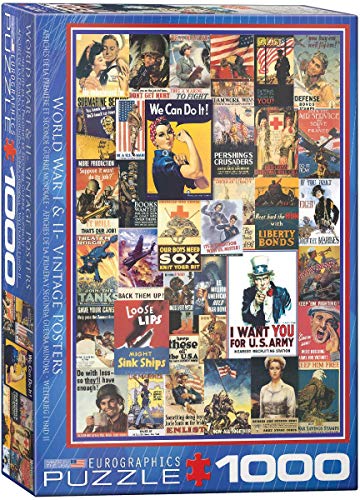 ジグソーパズル 海外製 アメリカ EuroGraphics World War I & II Vintage Posters 1000-Piece Puzzle, 19.25"" x 26.5"""ジグソーパズル 海外製 アメリカ|angelica