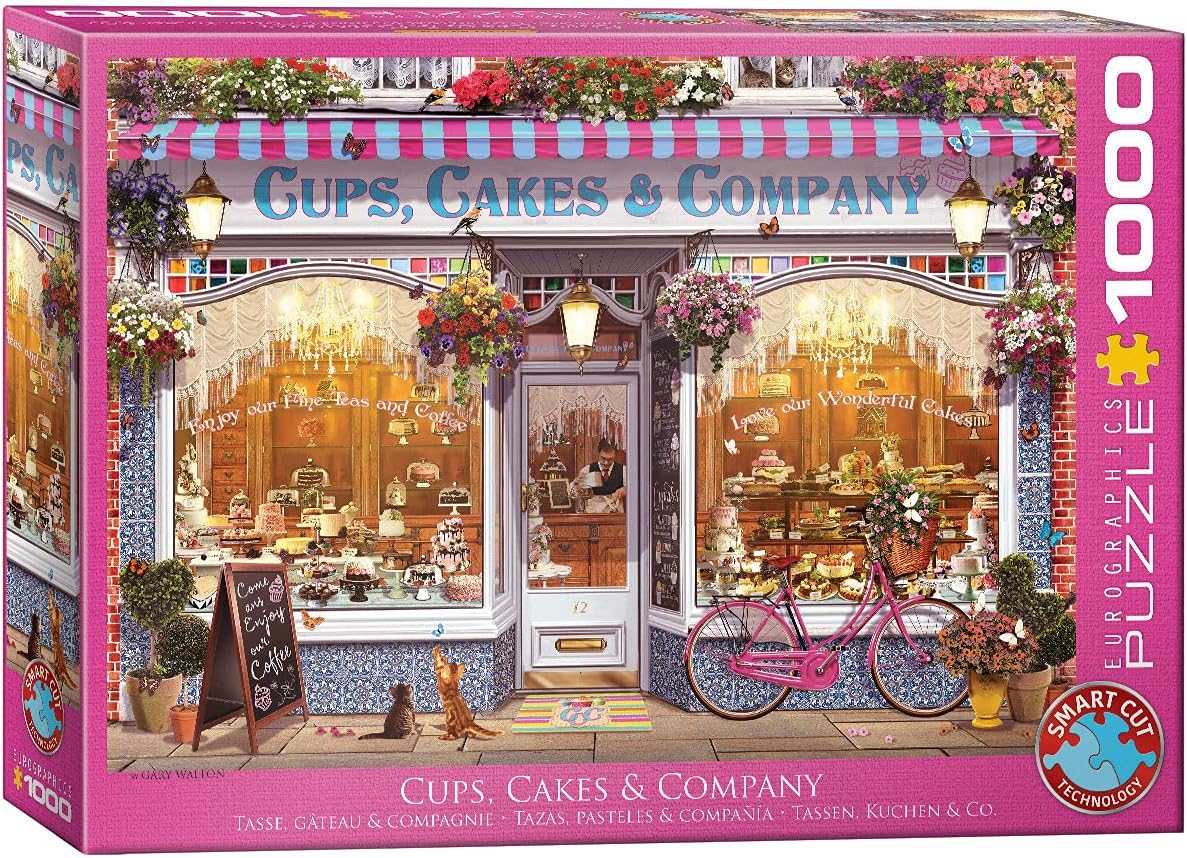 ジグソー謎々 外国で製 送料無料 Eurographics Cups Cakes Company By Garry Walton 1000 Piece Puzzleジグソーパズル 海外製 アメリカ Vned Org