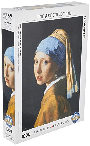 ジグソーパズル 海外製 アメリカ EuroGraphics Girl with A Pearl Earring by Vermeer 1000 Piece Puzzle (6000-5158) , Blackジグソーパズル 海外製 アメリカ｜angelica