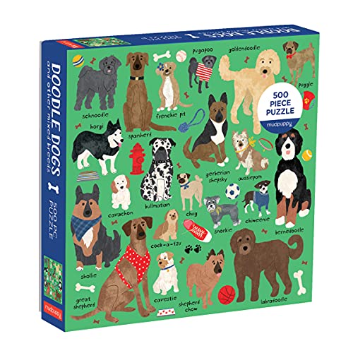 ジグソーパズル 海外製 アメリカ Doodle Dog And Other Mixed Breeds 500 Piece Family Puzzleジグソーパズル 海外製 アメリカ|angelica