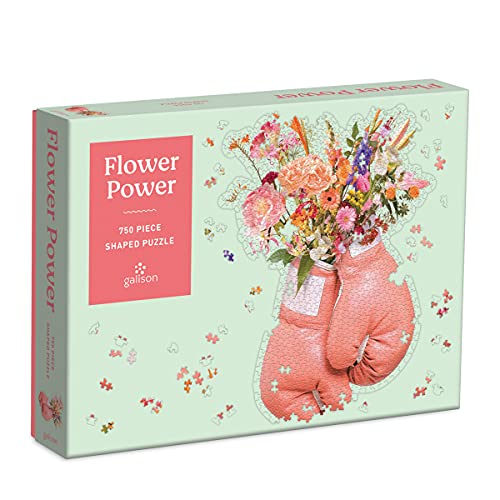 ジグソーパズル 海外製 アメリカ Galison Flower Power 750 Piece Shaped Puzzle from Galison - Unique Die-Cut Jigsaw Puzzle of Boxing Gloves in Bloom, 20" x 28", Fun and Challenging Puzzle Guaranteed to Make You Smile!ジグソーパズル 海外製 アメリカ|angelica