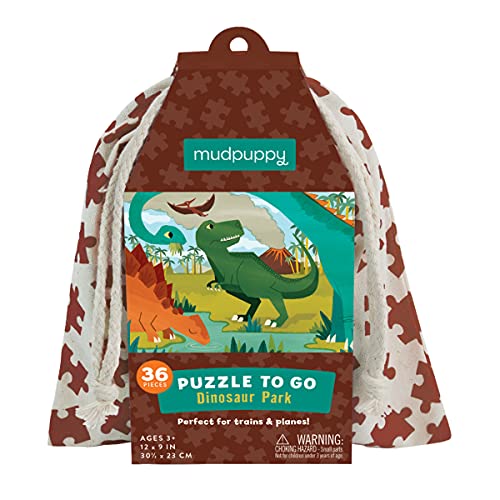 ジグソーパズル 海外製 アメリカ Mudpuppy Dinosaur Park ? 36 Piece Puzzle To Go Featuring A Vibrant Prehistoric Landscape Perfect Travel Activity For Children Ages 3 and Upジグソーパズル 海外製 アメリカ｜angelica