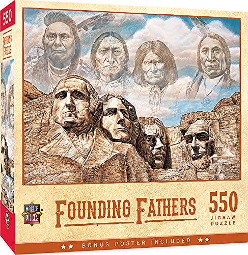 ジグソーパズル 海外製 アメリカ MasterPieces 550 Piece Jigsaw Puzzle For Adults, Family, Or Youth- Founding Fathers - 18"x24"ジグソーパズル 海外製 アメリカ｜angelica