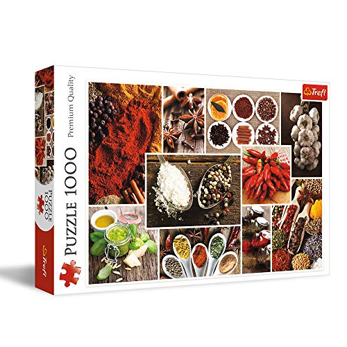ジグソーパズル 海外製 アメリカ Trefl 1000 Piece Jigsaw Puzzle, Spices, Food, Collage, Adult, 10470ジグソーパズル 海外製 アメリカ｜angelica