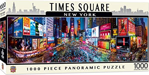 ジグソーパズル 海外製 1000ピース ニューヨーク タイムズスクエア パノラマジグソーパズル 絵画・アート サイズ約33x99センチ｜angelica