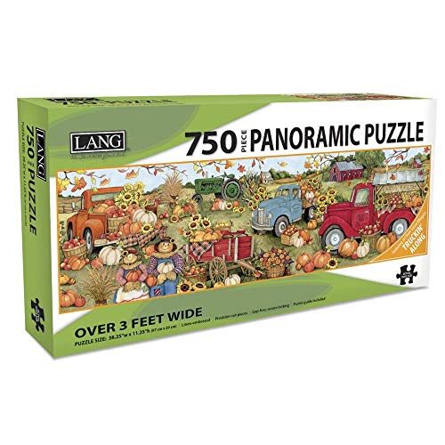 ジグソーパズル 海外製 アメリカ LANG Harvest Truck 750 Piece Panoramic Jigsaw Puzzleジグソーパズル 海外製 アメリカ|angelica
