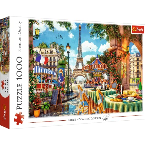 ジグソーパズル 海外製 アメリカ Trefl Parisian Morning 1000 Piece Jigsaw Puzzle Red 27"x19" Print, DIY Puzzle, Creative Fun, Classic Jigsaw for Adults and Children from 14 Years Oldジグソーパズル 海外製 アメリカ｜angelica