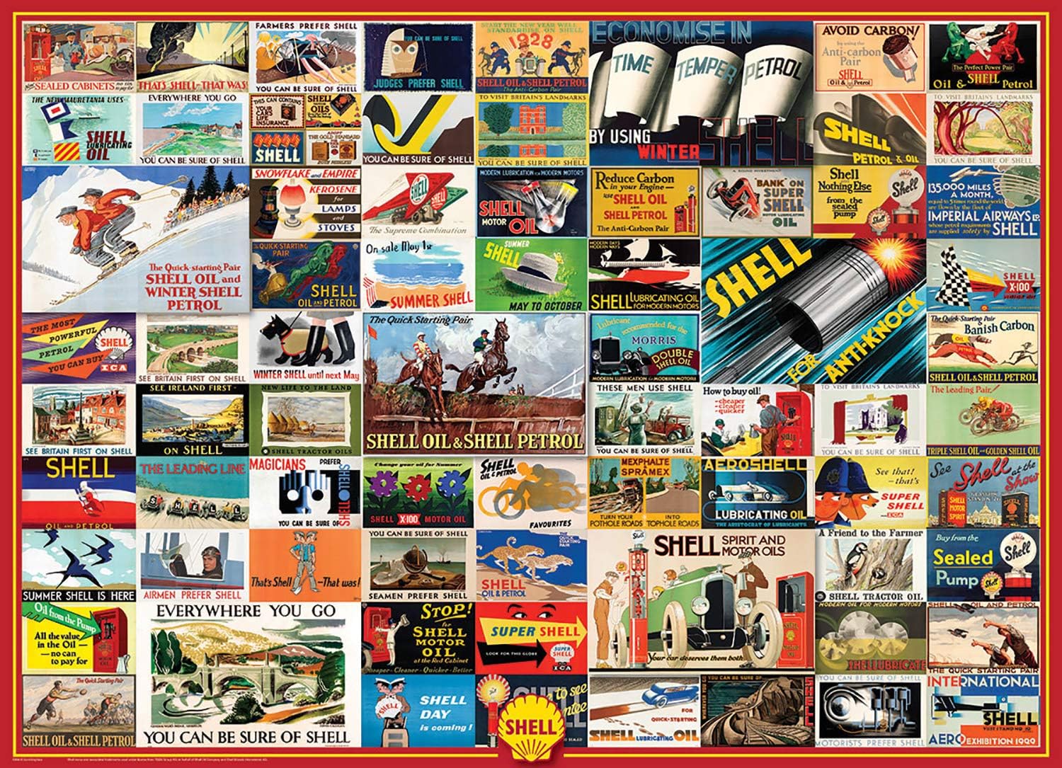 76 以上節約 ジグソーパズル 海外製 アメリカ Eurographics Shell Heritage Vintage 1000 Piece Puzzle 6000 0804 Fucoa Cl