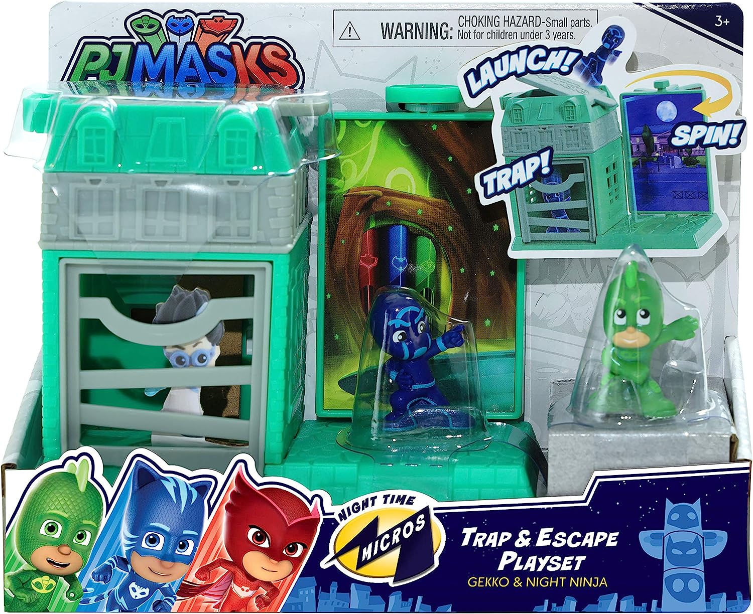 Pj Masks しゅつどう パジャマスク アメリカ直輸入 おもちゃ 送料無料 Pj Masks Nighttime Micros Trap Escape Playset Gekko Vs Night Ninja By Just Playpj Masks しゅつどう パジャマスク アメリカ直輸入 おもちゃ Pnima Magazine Co Il