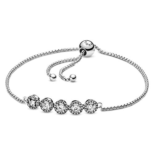 注目ブランド パンドラ ブレスレット アクセサリー ブランド かわいい 送料無料 Pandora Jewelry Round Sparkle Slider Cubic Zirconia Bracelet In Sterling Silver 9 8 パンドラ ブレスレット アクセサリー ブランド かわいい 送料無料 Www Kioskogaleria Com