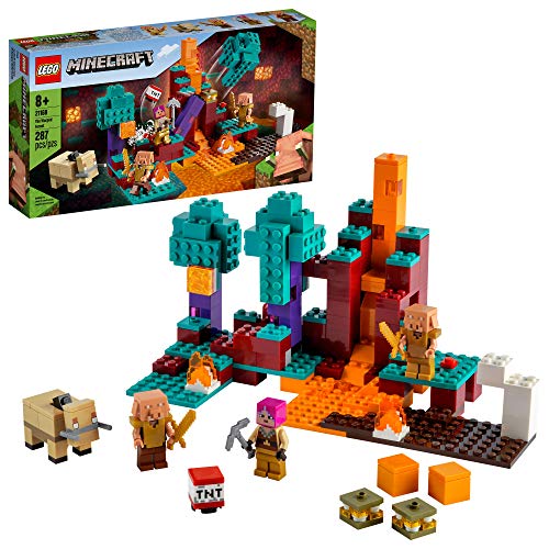 人気特価激安 レゴ マインクラフト Lego Minecraft The Warped Forest Hands On Minecraft Nether Creative Playset Fun Warped Forest Building Toy Featuring Huntress Piglin And Hoglin New 21 287 Pieces レゴ マインクラフトw 正規品 En Nan