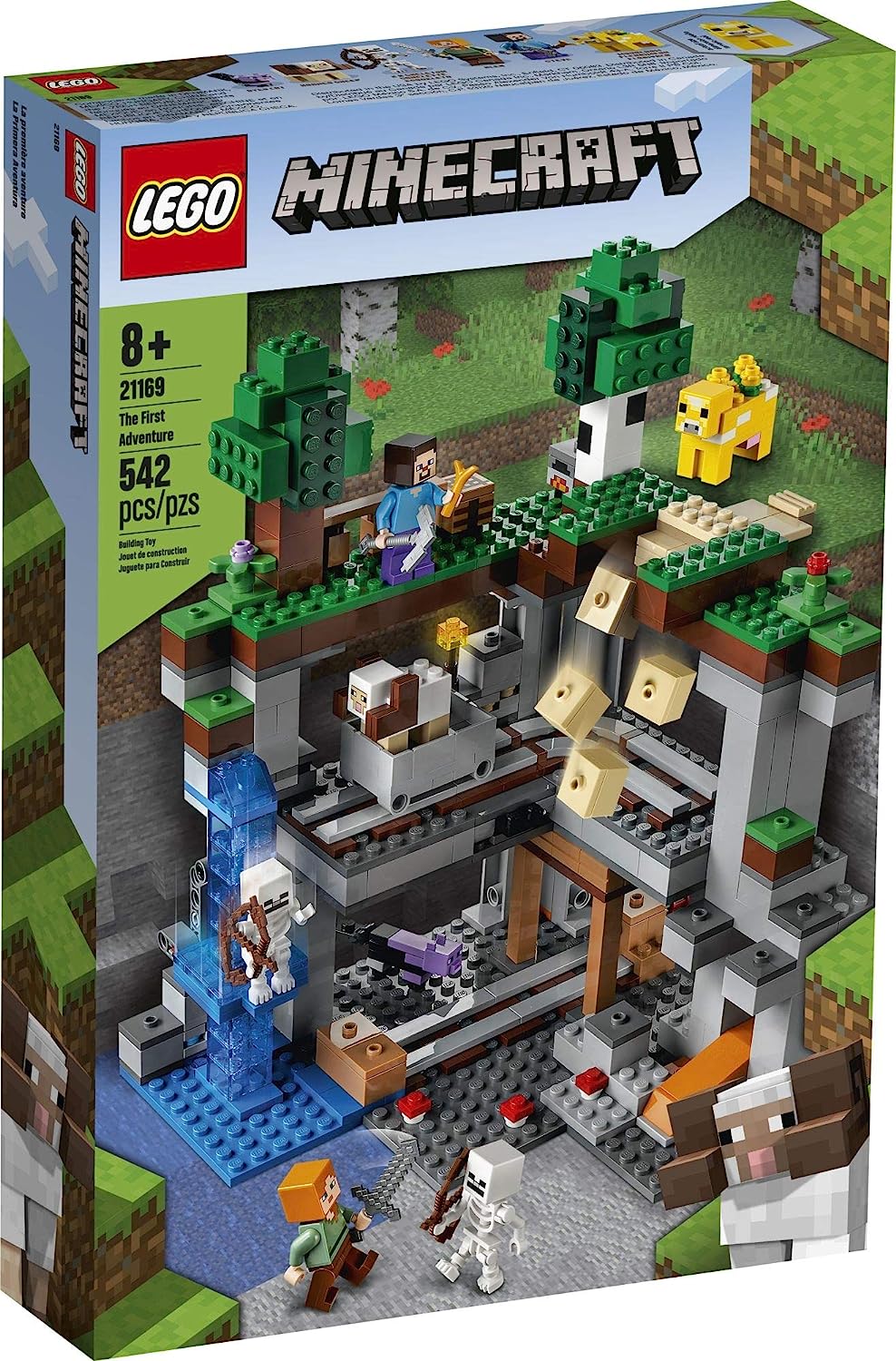 開店祝い レゴ マインクラフト Lego Minecraft The First Adventure Hands On Minecraft Playset Fun Toy Featuring Steve Alex A Skeleton Dyed Cat Moobloom And Horned Sheep New 21 542 Pieces レゴ マインクラフトw Seal限定商品 Kastor Rs