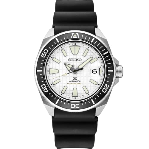 腕時計 セイコー メンズ SEIKO SRPE37 Automatic Dive Watch for Men - Prospex Collection - White Dial, LumiBrite Hands, Magnified Date Calendar - 200M Water Resistant腕時計 セイコー メンズ｜angelica