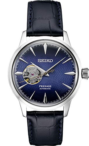 ウォッチ セイコー メンズ SEIKO Presage Automatic Blue Leather Watch SSA405ウォッチ セイコー メンズ