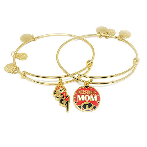 柔らかい アレックスアンドアニ アメリカ アクセサリー ブランド かわいい 送料無料 Alex And Ani Disney Parks The Incredibles Elastigirl Incredible Mom Set Of 2 Bangles Inspirational Quoアレックスアンドアニ アメリカ アクセサリー ブランド かわいい