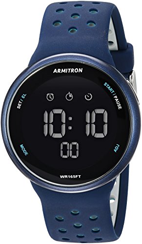 ウオッチ アーミトロン レディース Armitron Sport Quartz Fitness Watch with Silicone Strap, Blue, 22 (Model: 40/8423NVY)ウオッチ アーミトロン レディース