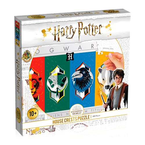 ジグソーパズル 海外製 アメリカ Harry Potter House Crests 500 Pc Jigsaw Puzzleジグソーパズル 海外製 アメリカ｜angelica