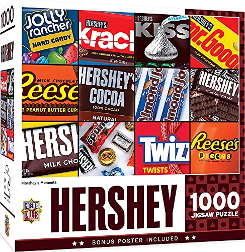 ジグソーパズル 海外製 アメリカ MasterPieces 1000 Piece Jigsaw Puzzle for Adults, Family, Or Youth - Hershey's Moments - 19.25"x26.75"ジグソーパズル 海外製 アメリカ|angelica