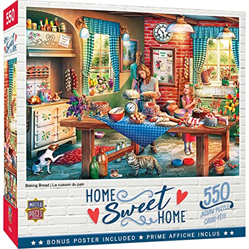 ジグソーパズル 海外製 アメリカ MasterPieces 550 Piece Jigsaw Puzzle for Adults, Family, Or Youth - Baking Bread - 18"x24"ジグソーパズル 海外製 アメリカ|angelica