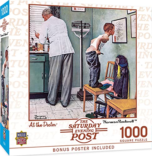 ジグソーパズル 海外製 アメリカ MasterPieces 1000 Piece Jigsaw Puzzle for Adults, Family, Or Youth - at The Doctor - 25"x25"ジグソーパズル 海外製 アメリカ｜angelica