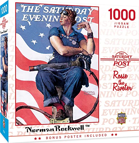 ジグソーパズル 海外製 アメリカ MasterPieces 1000 Piece Jigsaw Puzzle For Adults, Family, Or Youth - Rosie The Riveter - 19.25"x26.75"ジグソーパズル 海外製 アメリカ|angelica