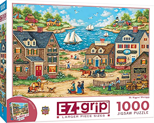 ジグソーパズル 海外製 アメリカ MasterPieces 1000 Piece EZ Grip Jigsaw Puzzle for Adults, Family, or Youth - Mr. Wiggins Whirligigs - 23.5"x34"ジグソーパズル 海外製 アメリカ｜angelica