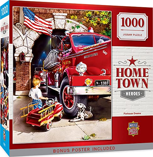 ジグソーパズル 海外製 アメリカ Masterpieces 1000 Piece Jigsaw Puzzle for Adults, Family, Or Kids - Firehouse Dreams - 19.25"x26.75"ジグソーパズル 海外製 アメリカ｜angelica