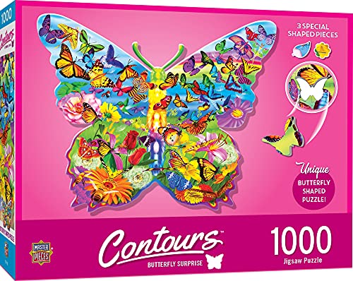 ジグソーパズル 海外製 アメリカ MasterPieces 1000 Piece Jigsaw Puzzle for Adults, Family, Or Youth - Butterfly Surprise - 28.22"x 24.03"ジグソーパズル 海外製 アメリカ|angelica