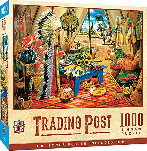 ジグソーパズル 海外製 アメリカ MasterPieces 1000 Piece Jigsaw Puzzle for Adults, Family, or Youth - Trading Post - 19.25"x26.75"ジグソーパズル 海外製 アメリカ|angelica