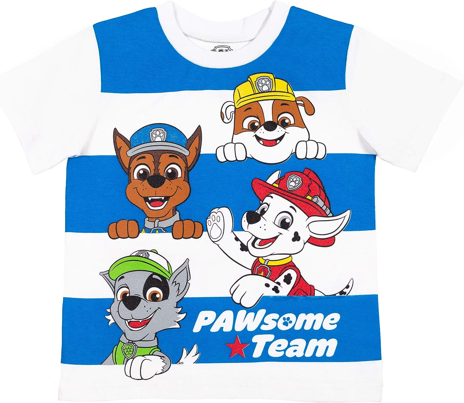 定番人気！ 海外限定 日本未発売 パウパトロール 子供服 半袖Tシャツ 4枚組 3T 日本サイズ100相当 チェイス マーシャル ラブル ズーマ  複数キャラクター レッド オレンジ キッズ ファッション 男の子 女の子