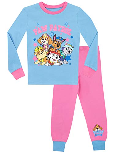送料無料 パウパトロール 子供服 パジャマ 3t 日本サイズ100相当 スカイ ラブル チェイス マーシャル エベレスト 複数キャラクター ライトブルー ピンク キッズ ファッション 女の子 Psicologosancora Es
