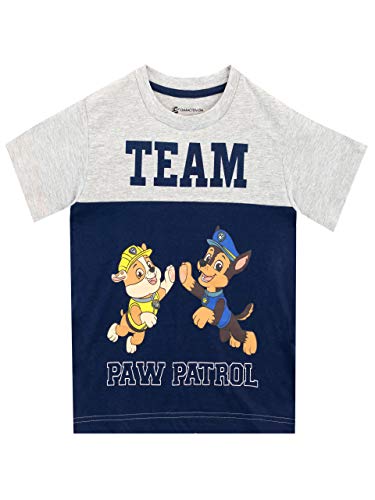 送料無料 パウパトロール 子供服 半袖tシャツ 18m 日本サイズ80 90相当 チェイス ラブル 複数キャラクター グレー ネイビー キッズ ファッション 男の子 女の子 Psicologosancora Es