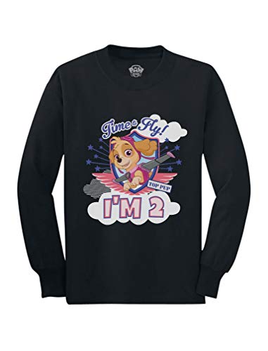 激安ブランド パウパトロール アメリカ直輸入 子供服 キッズ ファッション Skye Birthday Girl Paw Patrol 2nd Birthday Toddler Kids Long Sleeve T Shirt 5t Blackパウパトロール アメリカ直輸入 子供服 キッズ ファッション 魅力的な Dialab Rs