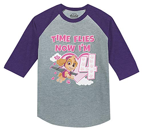 魅力的な 楽天市場 パウパトロール アメリカ直輸入 子供服 キッズ ファッション 送料無料 Paw Patrol Skye 4th Birthday Girl 3 4 Sleeve Baseball Jersey Toddler Shirt 3t Purpleパウパトロール アメリカ直輸入 子供服 キッズ ファッション Angelica 受賞店舗
