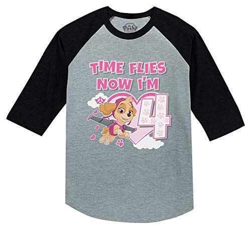 お気にいる 楽天市場 パウパトロール アメリカ直輸入 子供服 キッズ ファッション 送料無料 Paw Patrol Skye 4th Birthday Girl 3 4 Sleeve Baseball Jersey Toddler Shirt 5t Dark Grayパウパトロール アメリカ直輸入 子供服 キッズ ファッション Angelica 保障