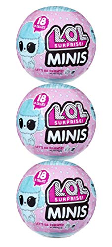 エルオーエルサプライズ あやつり人形 ドール 貨物輸送無料 Lol Surprise Minis 3 Pack Bundle With Surprises Including 3 Fuzzy Tiny Animals And Furniture Collect Series To Build A Mini Lol Houseエルオーエルサプライズ 人形 ドール Cjprimarycares Com