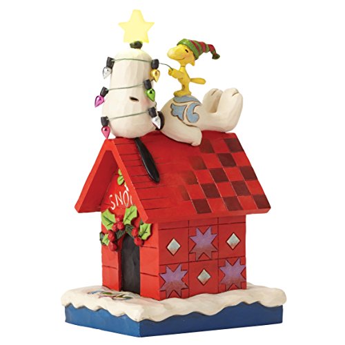 大注目 エネスコ Enesco 置物 インテリア 海外モデル アメリカ 送料無料 Enesco Peanuts Jim Shore Snoopy Woodstock Doghouse Merry And Bright Figurine エネスコ Enesco 置物 インテリア 海外モデル アメリカ 高速配送 Euskirchen Gegen Haeusliche