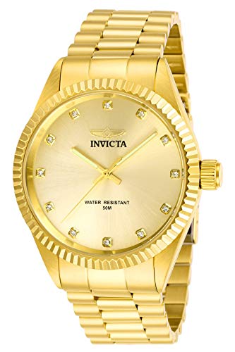 女の子向けプレゼント集結 腕時計 インヴィクタ インビクタ メンズ Invicta Men S Specialty Gold Tone Dial Quartz Watch腕時計 インヴィクタ インビクタ メンズ Angelica 超美品の Www Purpleforparents Us