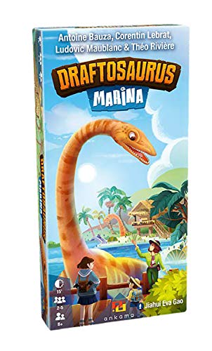 ゲーム盤競り合い 英語 亜米利加 外国で競り合い Ankama Draftosaurus: Marina - Add New Dino-meeples to Your Park, New Ways to Score Points, Play with or without Aerial Show Expansion | 2-5 players, 15-20 mins, Ages 8 \u0026 Upゲーム盤競り合い 英語 亜米利加 外国で競り合い