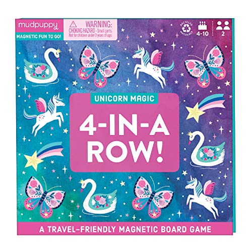 ゲーム盤競り合い 英語 亜米利加 外国で競り合い Mudpuppy Unicorn Magic 4-インチ-a-Row! ? Unicorn Version of Travel-Friendly Magnetic Board Game with Adorable Illustrations of Unicorns for Children Ages 5 to 10, 2 Playersゲーム盤競り合い 英語 亜米利加 外国で競り合い