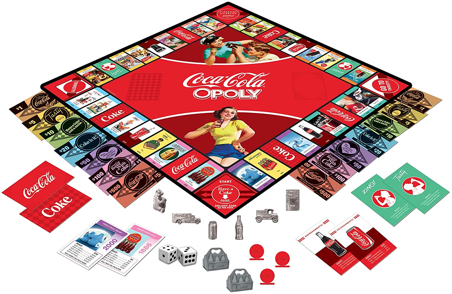 格安 ボードゲーム 英語 アメリカ 海外ゲーム 送料無料 Masterpieces Coca Cola Opoly Board Gameボードゲーム 英語 アメリカ 海外ゲーム 無料長期保証 App Tocndix Com