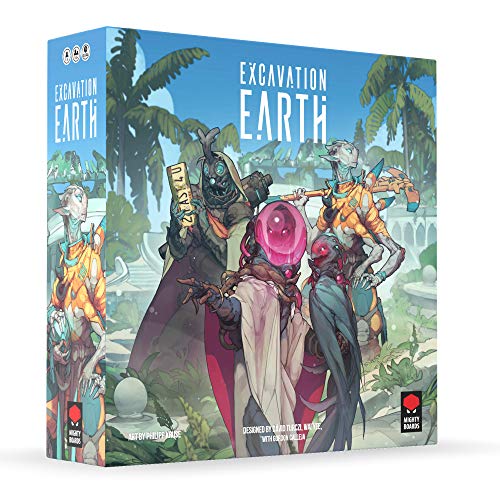 ゲーム盤力くらべ 英語 亜米利加 外国で力くらべ Mighty Boards Excavation Earth Board Game | Strategy Board Game | Board Game for Adults and Teens | Adventure Game | Ages 14 and up | 1 to 4 Players | Average Playtime 30-90 ゲーム盤力くらべ 英語 亜米利加 外国で力くらべ