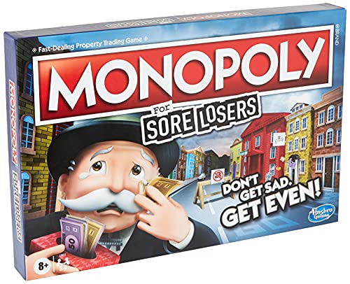ゲーム盤力くらべ 英語 亜米利加 外国で力くらべ Hasbro Gaming Monopoly for Sore Losers Board Game for Ages 8 and Up, The Game Where it Pays to Loseゲーム盤力くらべ 英語 亜米利加 外国で力くらべ