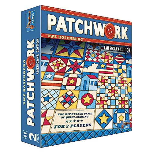 ボードゲーム 英語 アメリカ 海外ゲーム Patchwork Americana Edition Board Game - A Two-Player Quilting Strategy Game by Uwe Rosenberg! Interactive Puzzle Game for Kids & Adults, Ages 8+, 2 Players, 30 Minute Playtiボードゲーム 英語 アメリカ 海外ゲーム|angelica