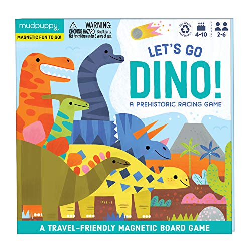 ボードゲーム 英語 アメリカ 海外ゲーム Mudpuppy Let's Go Dino! ? Dinosaur Version of Travel-Friendly Magnetic Board Game with Adorable Illustrations of Dinosaurs for Children Ages 5 to 10, 2-6 Playersボードゲーム 英語 アメリカ 海外ゲーム｜angelica