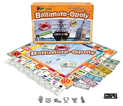 ゲーム盤力くらべ 英語 亜米利加 外国で力くらべ Late for The Sky Baltimore-Opoly City Board Game ? Family Strategy Game with Baltimore Landmarks, Ages 8+, 2-6 Players, Local Trivia, Collect Properties, Build Skylinesゲーム盤力くらべ 英語 亜米利加 外国で力くらべ
