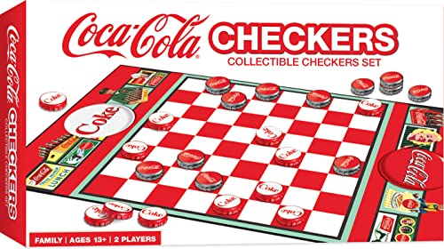 ボードゲーム 英語 アメリカ 海外ゲーム MasterPieces Coca-Cola Themed Checkers Set Board Game ? Officially Licensed, Family Game, Includes 24 Pieces & King Caps, Ages 13+ボードゲーム 英語 アメリカ 海外ゲーム｜angelica